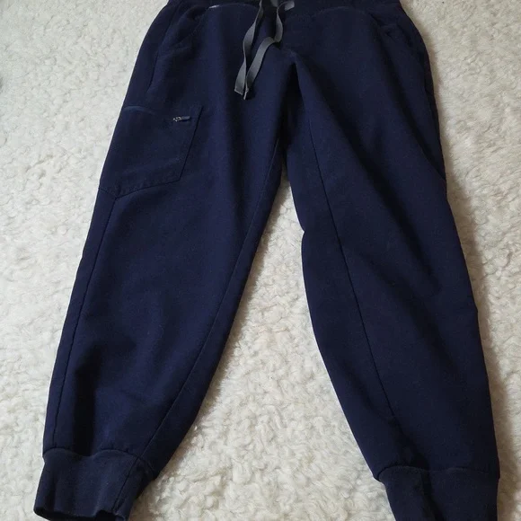 Figs Zamora Jogger Scrub Pant Sz S Petite Navy - Picture 3 of 8